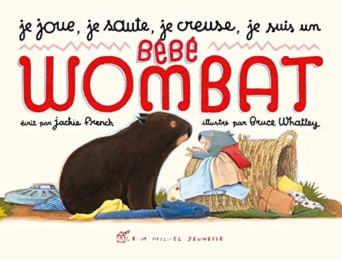 Je joue, je saute, je creuse, je suis un b�b� wombat