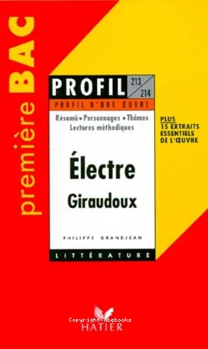 Electre, 1937, Jean Giraudoux
