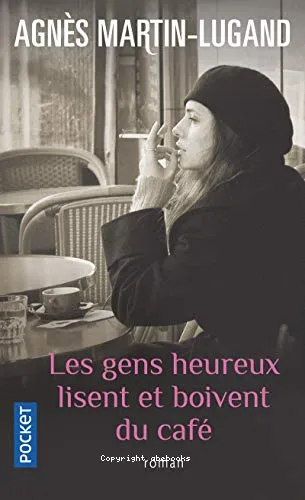 Les gens heureux lisent et boivent du caf�