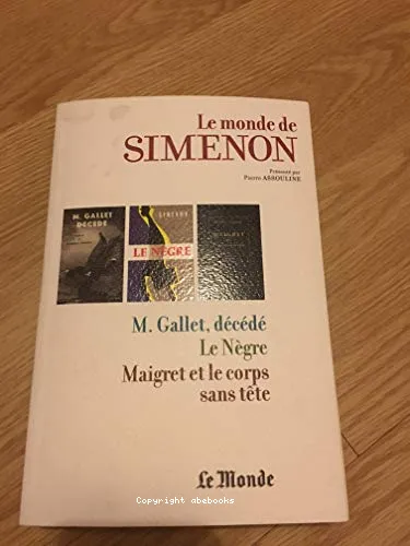 Dimanche; L'escalier de fer; Les scrupules de Maigret